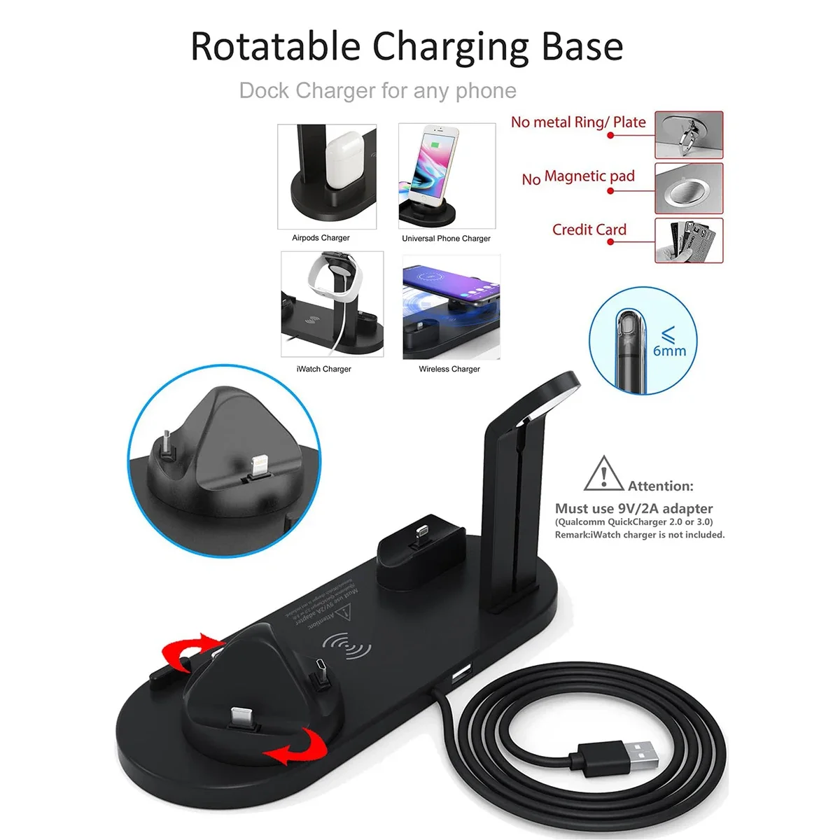 Carregador sem fio Stand Pad p - Smartwatch X12 avaliação e preço